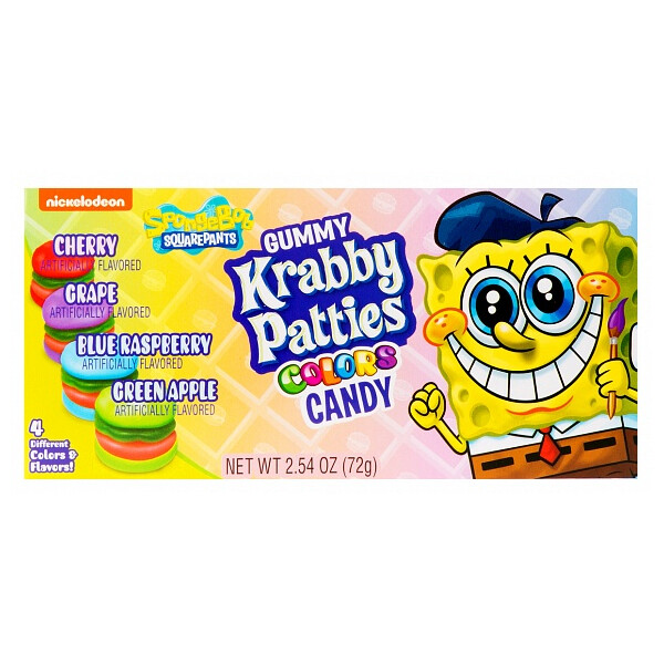 Spongebob Gummy Krabby Patties Colors 72g