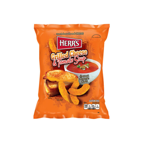 Herrs Grilled Cheese & Tomato Soup Cheese Curls 170g
