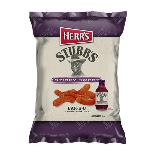 Herrs Stubbs Sticky Sweet Cheese Curls 170g