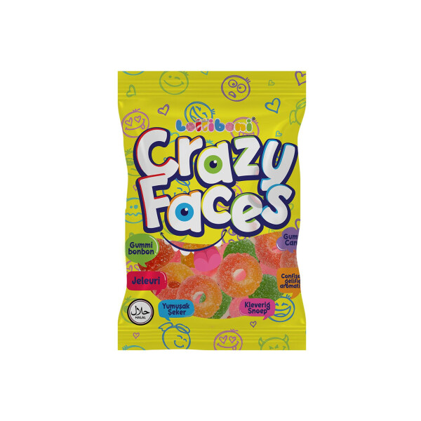 Crazy Faces Jelly 80g
