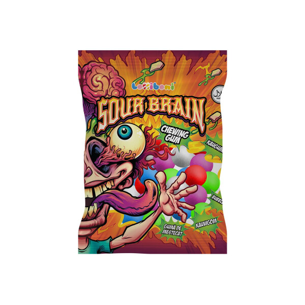 Sour Brain Bubble Gum 80g