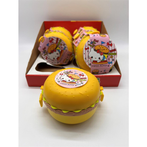 Hello Kitty- Hamburger Brotdose - mit Süßigkeiten & Spielzeug