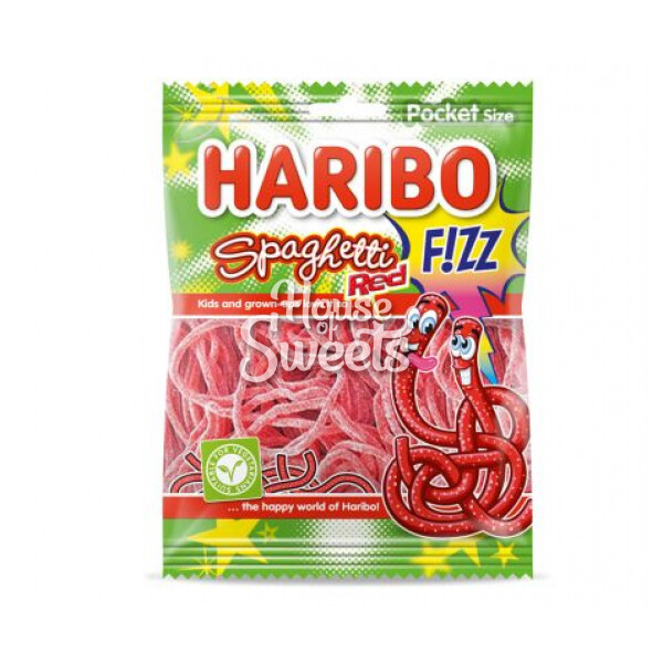 Haribo zakje Spaghetti Red FIZZ 70g