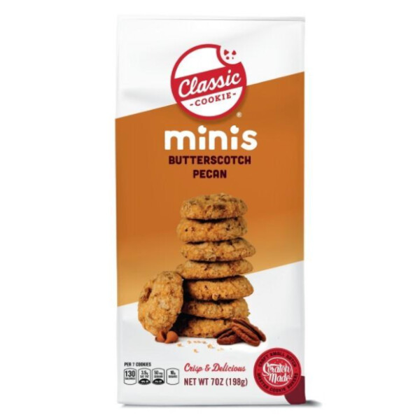 Classic Cookie Butterscotch Pecan Mini Cookies 198g MHD:09.06.23