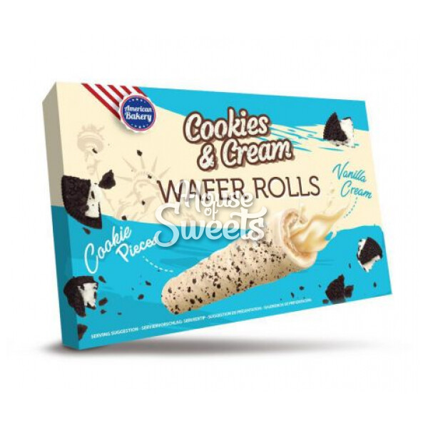 American Wafer Rolls Cookies & Cream 120g