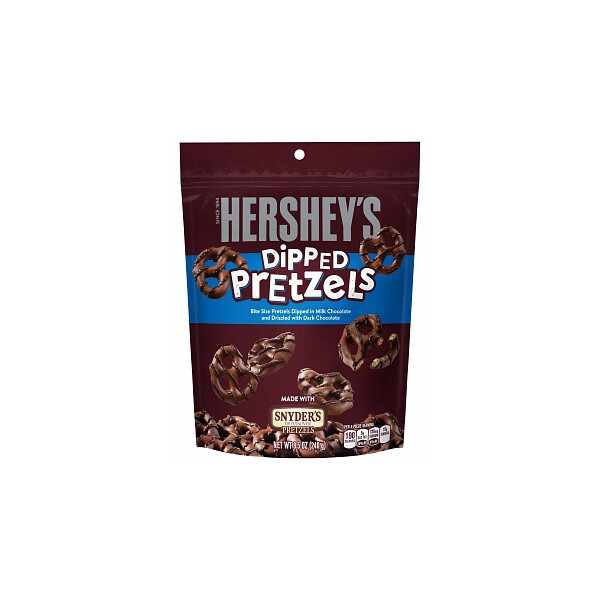 Hersheys Milk Chocolate Dipped Pretzels 240g
