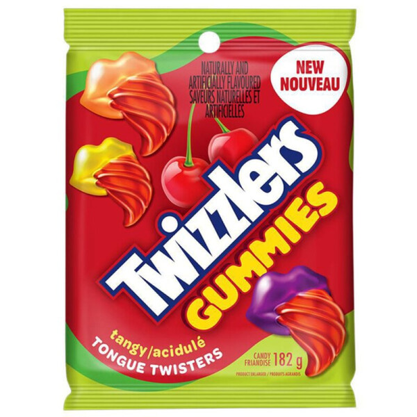 Twizzlers Gummies Tangy Tongue Twisters 182g (MHD:31.05.23)