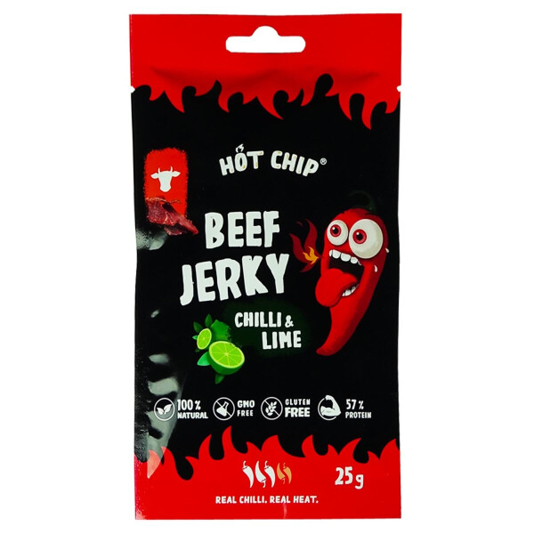 Snack Hot Chip Jerky Chilli & Lime 25g