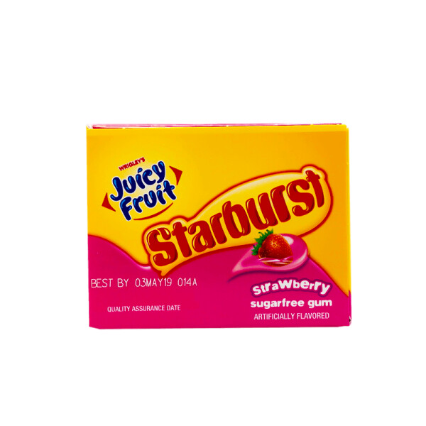 Juicy Fruit Starburst Strawberry Gum 40g
