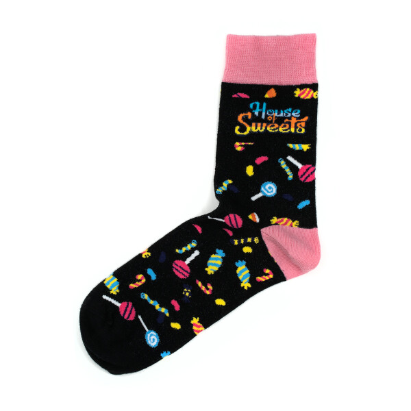 Sweets Socks Schwarz Pink
