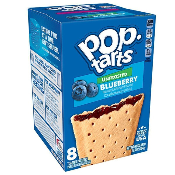 Pop-Tarts Unfrosted Blueberry 384g