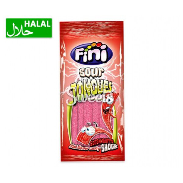 Fini Strawberry Sour Tongues Halal 75g