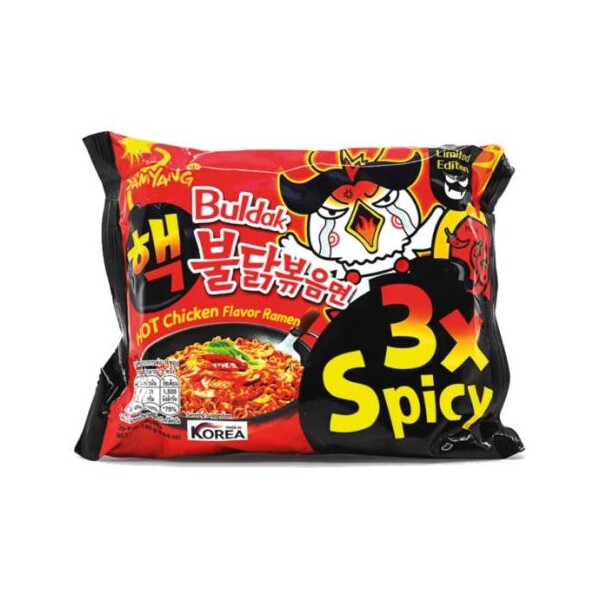 Samyang - Buldak Hot Chicken 3x Spicy 140g MHD 15.03.24