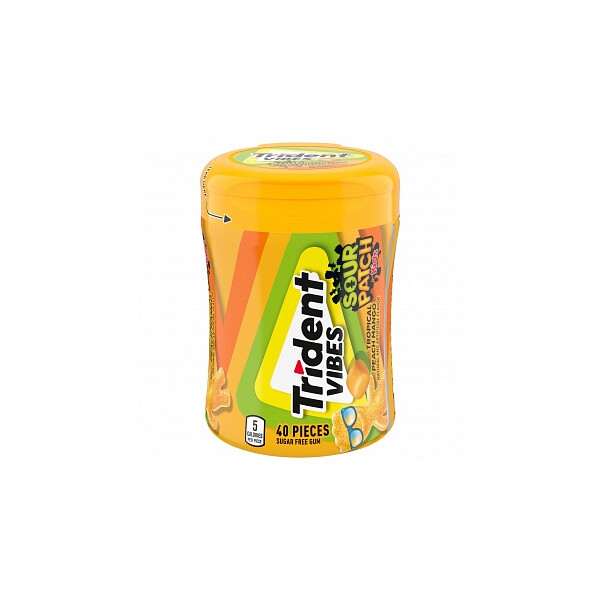Trident Vibes Sour Patch Kids Tropical Peach Mango 100g