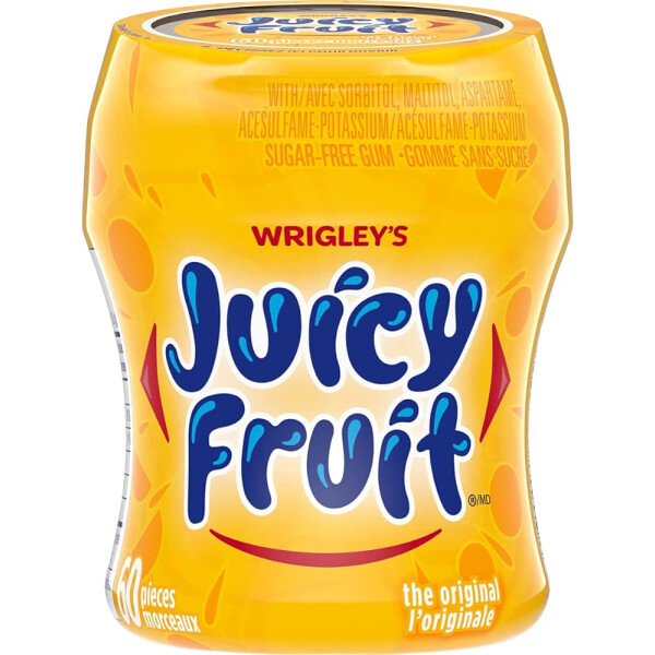 Wrigleys Juicy Fruit Original Sugarfree 84g 60 pieces