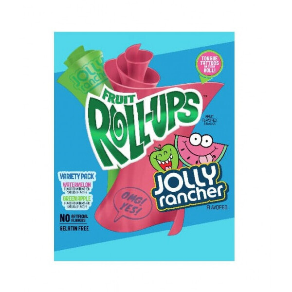Jolly Rancher Roll Ups Variety Pack Greenapple & Watermelon 141g